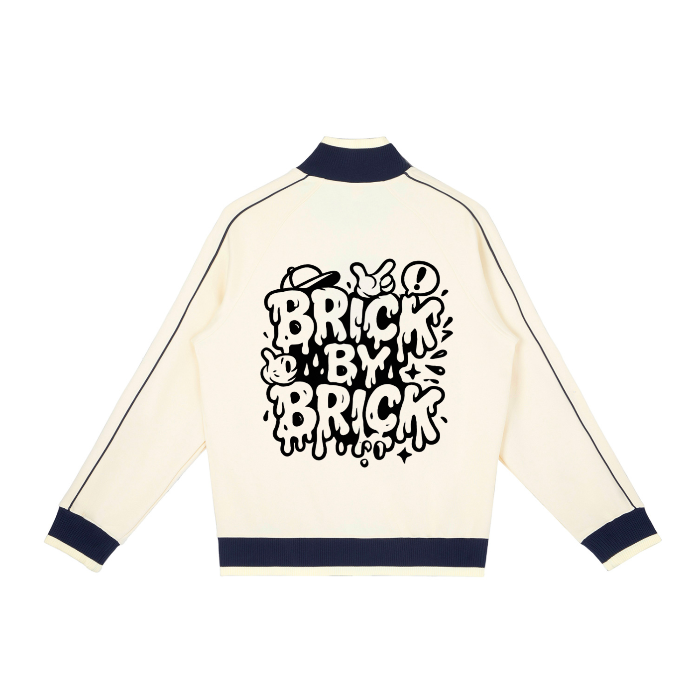 Color Block Raglan Sleeve Zip Track Jacket