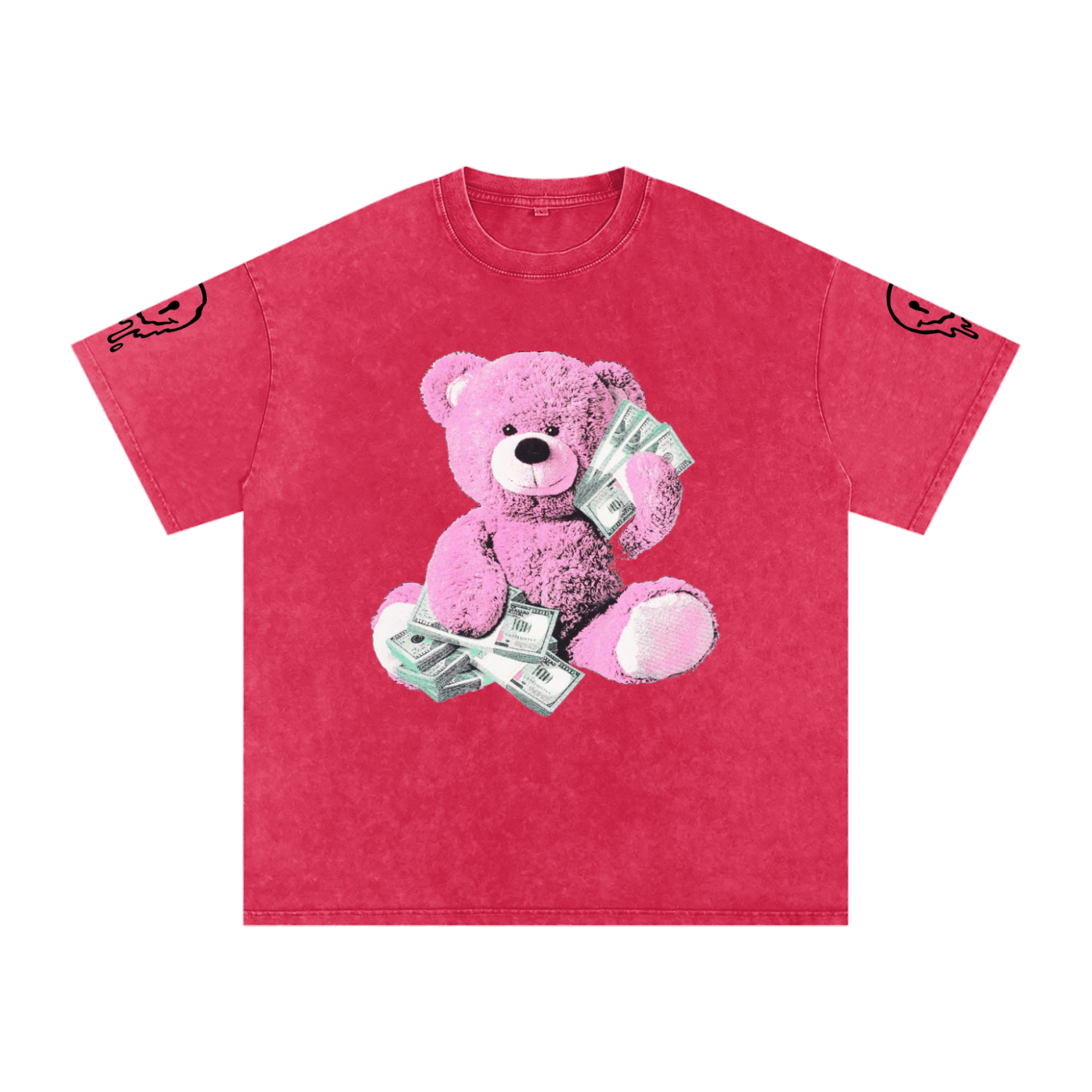 Snow Washed Oversized Cotton T-Shirt