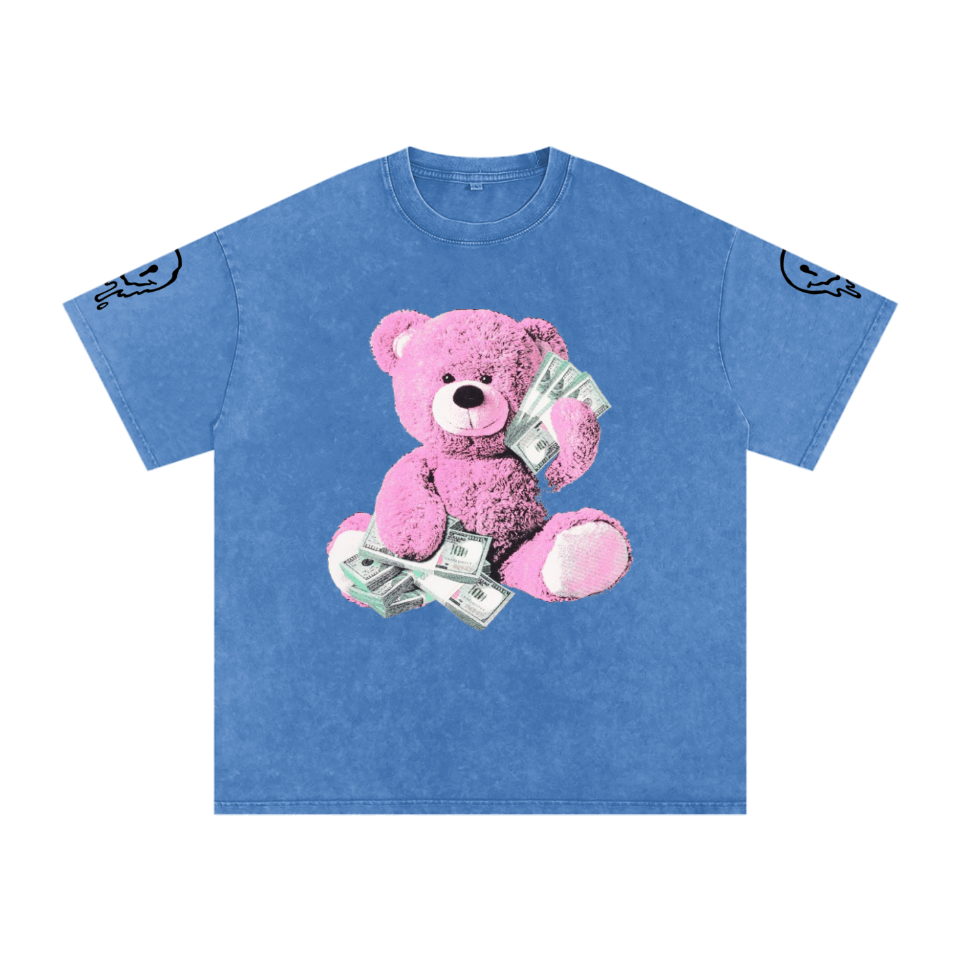 Snow Washed Oversized Cotton T-Shirt