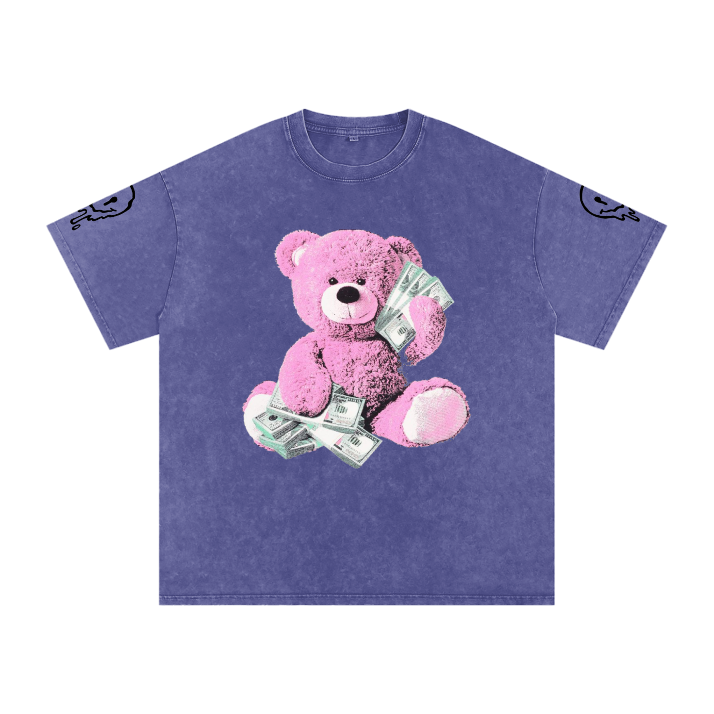 Snow Washed Oversized Cotton T-Shirt