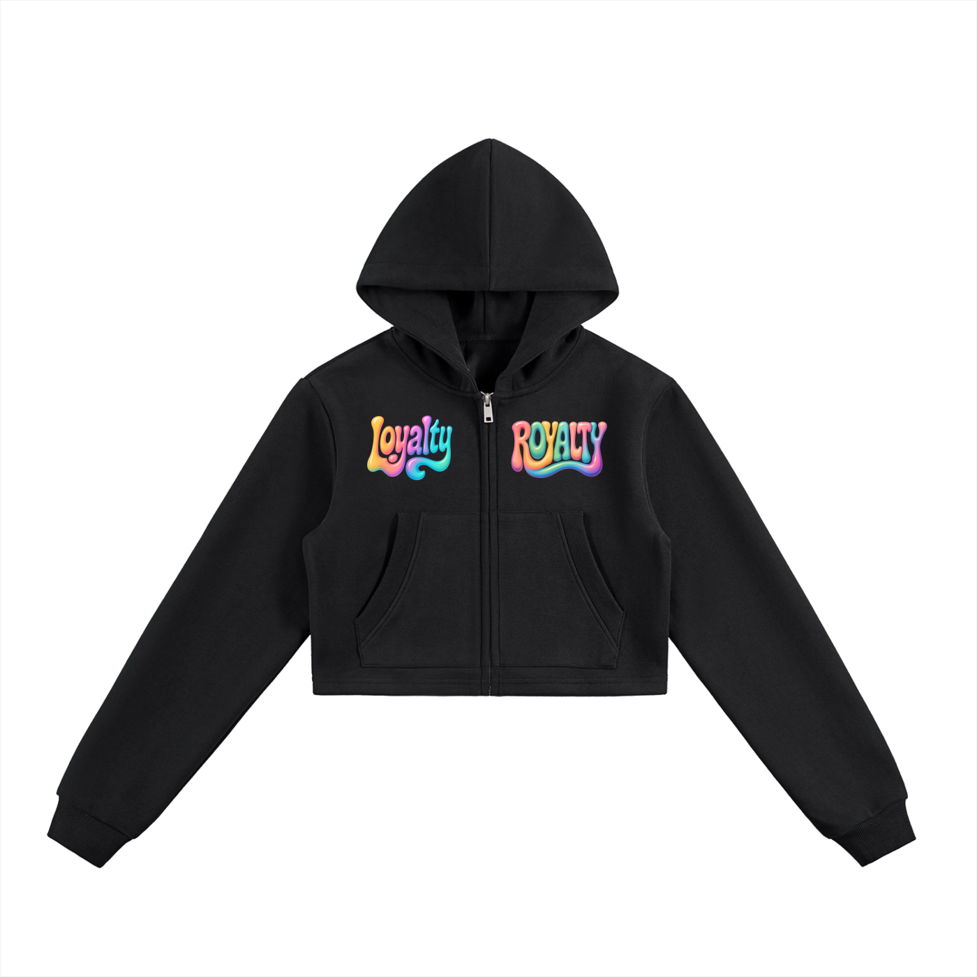 Women’s Essential Cropped Zip-Up Hoodie