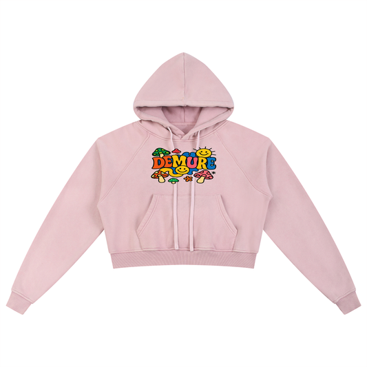 Women’s Snow Washed Cropped Hoodie