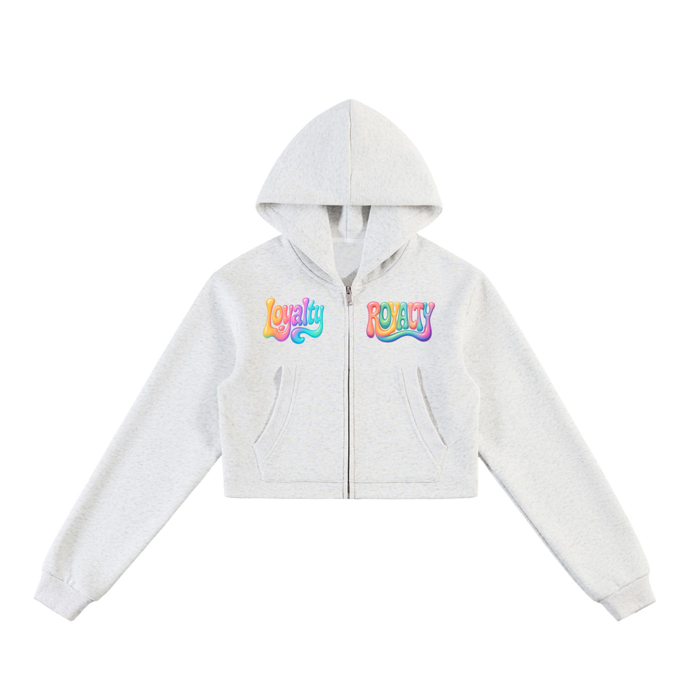 Women’s Essential Cropped Zip-Up Hoodie